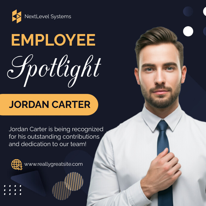 Vip Spotlight Posts Employee Spotlight Instagram Post Template | PosterMyWall