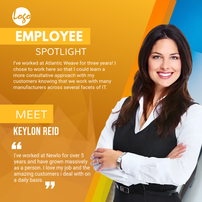 Employee Spotlight social medial post Persegi (1:1) template