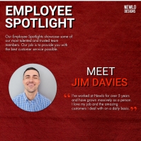 Employee Spotlight social medial post Template | PosterMyWall