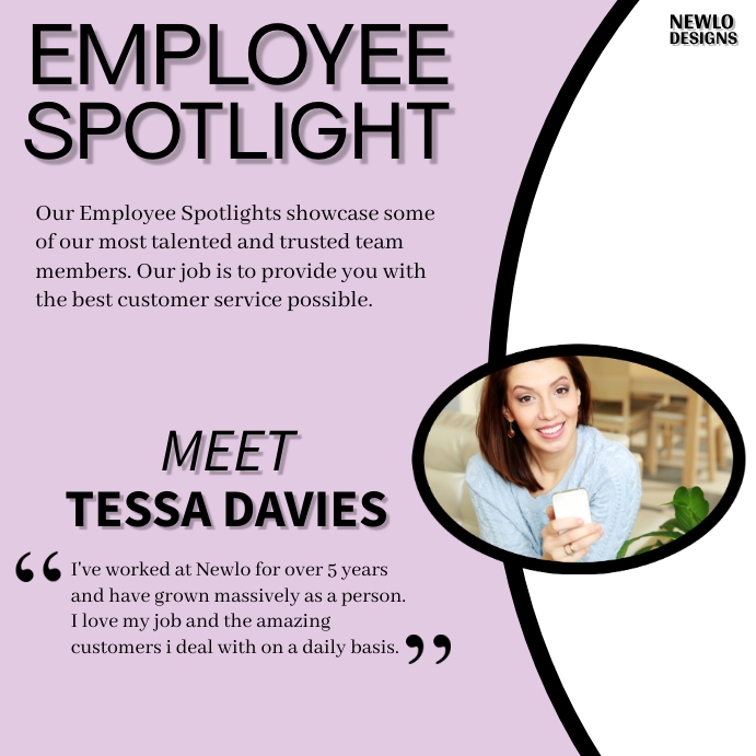 Employee Spotlight Template | PosterMyWall