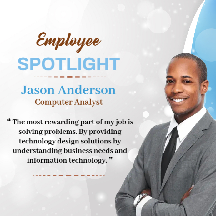 Employee Spotlight Instagram Ad-Vorlage | PosterMyWall