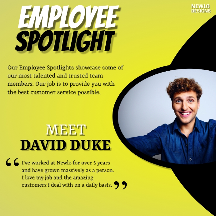Copia de Employee Spotlight Template PosterMyWall