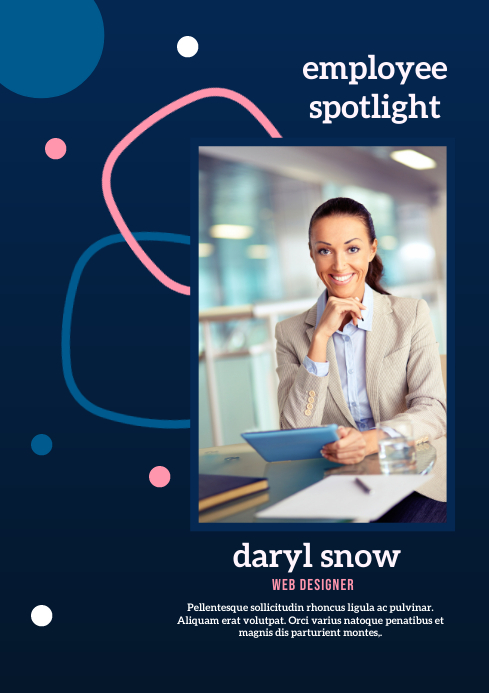 Employee Spotlight Template PosterMyWall