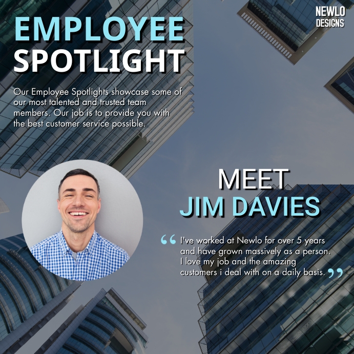 Employee Spotlight Template PosterMyWall
