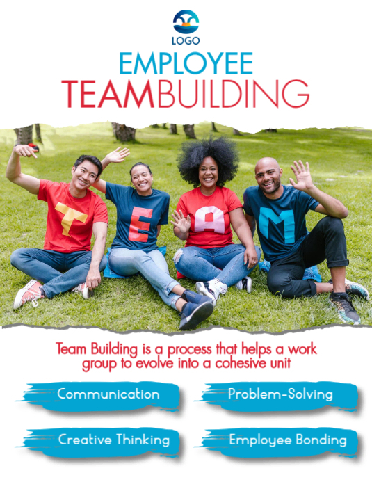 Employee team building event poster Template PosterMyWall