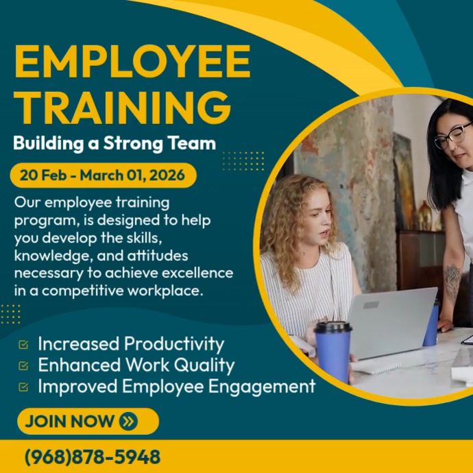 Modèle Employee Training Ads | PosterMyWall