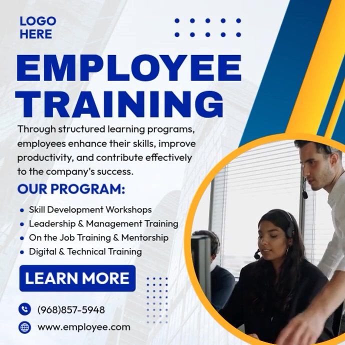 Employee Training Instagram Ad Template | PosterMyWall