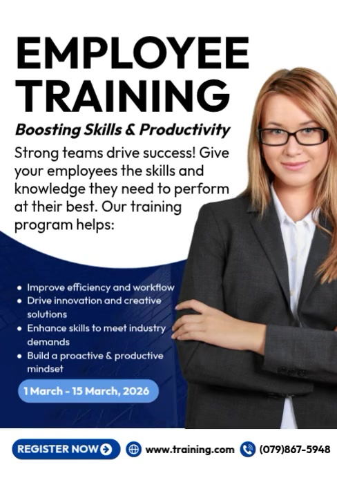 Employee Training Template | PosterMyWall
