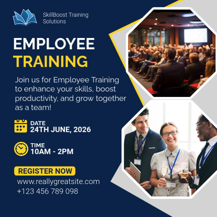 Employeee Training Instagram Post Template | PosterMyWall