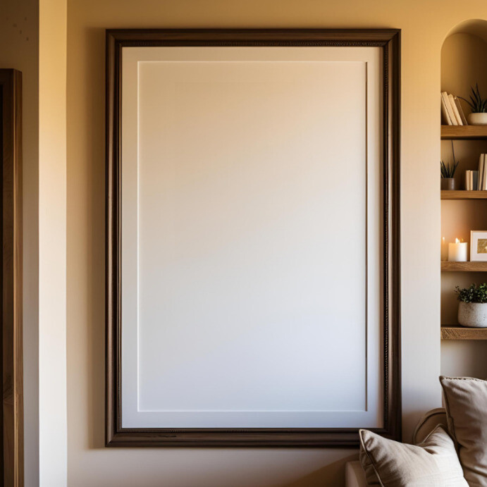 Plantilla de Empty Frame Mockup Template Minimalist Modern Digital ...