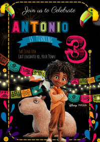 Encanto Antonio Birthday A4 template
