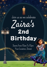 Encanto Birthday Celebration A4 template