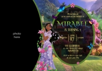 Encanto Birthday Invitation A4 template