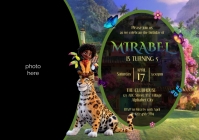 Encanto Birthday Invitation A4 template