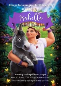 Encanto Birthday Invitation Template A4