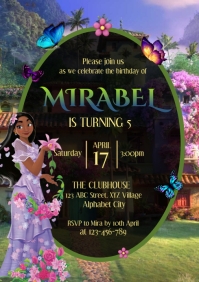 Encanto Birthday Invitation Template A4