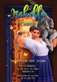 Encanto Birthday Invitation Template A4