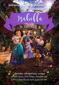Encanto Birthday Invitation Template A4