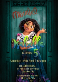 Encanto Birthday Invitation Template A4