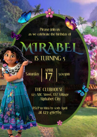 Encanto Birthday Invitation Template A4