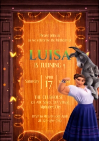 Encanto Birthday Invitation Template A4