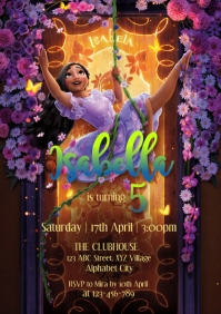 Encanto Birthday Invitation Template A4