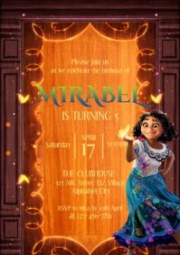 Encanto Birthday Invitation Template A4