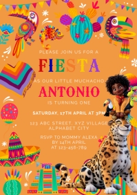 Encanto Birthday Invitation Template A4