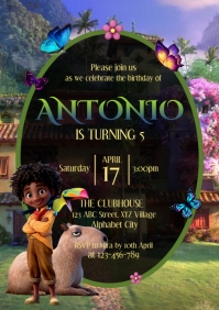 Encanto Birthday Invitation Template A4