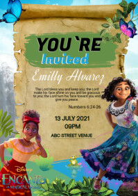 Encanto Invitation A4 template