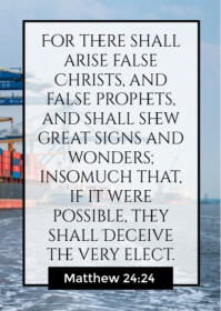白色 Bible Verse Quote A6 Template