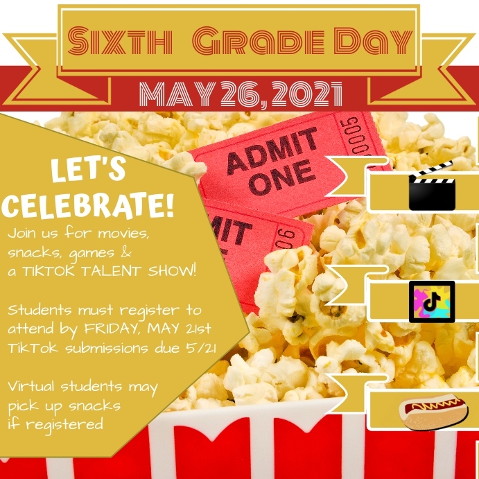 End of School Flyer Instagram Post template