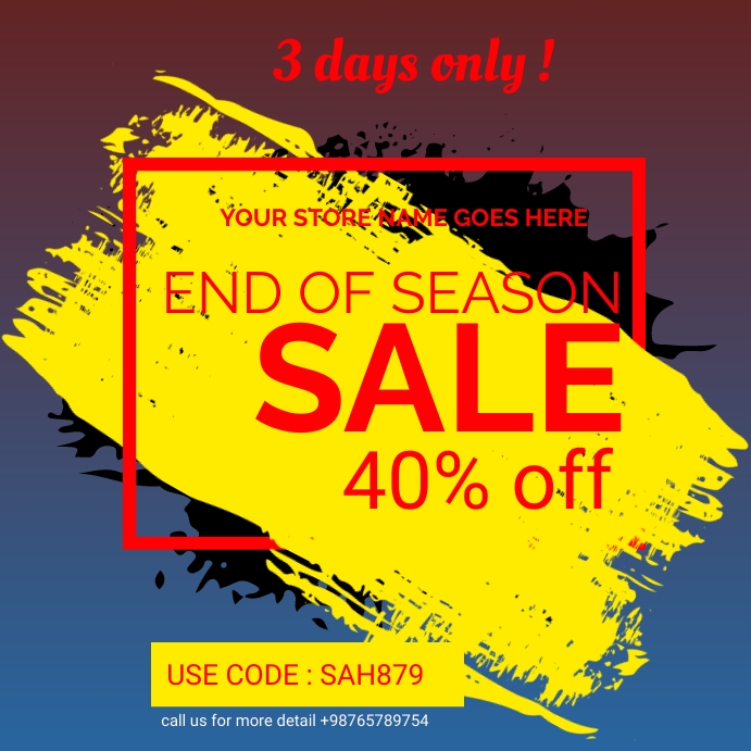 end of season sale template PosterMyWall