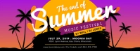 End of Summer Pool Party Banner Facebook-Cover template