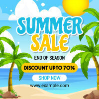 End of Summer Sale Instagram Post template