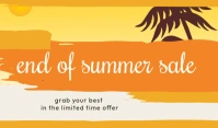 End of Summer Sale Tag template