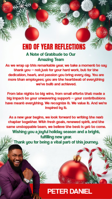 End of year appreciation Template | PosterMyWall