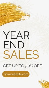 end of year minimal sales marketing advertise Instagram Story template