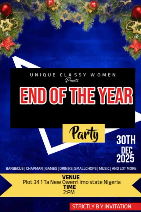 End of year party End of year celebration Template | PosterMyWall