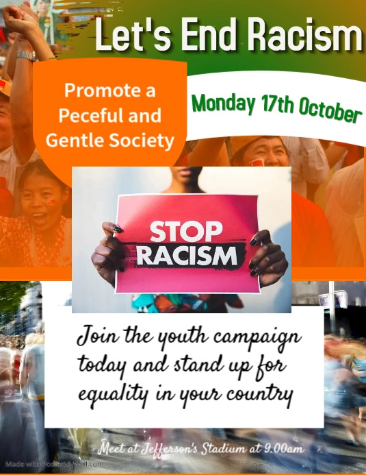 End Racism Flyer Template | PosterMyWall