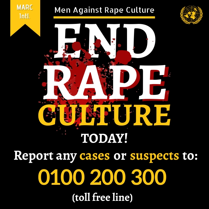 end rape culture! Instagram Post template