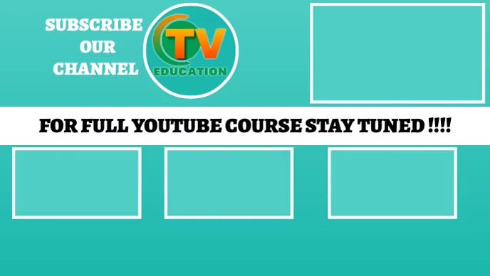 END SCREEN ON YOU TUBE OUTRO Template | PosterMyWall