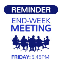 Week Reminder Poster meeting reminder Template | PosterMyWall