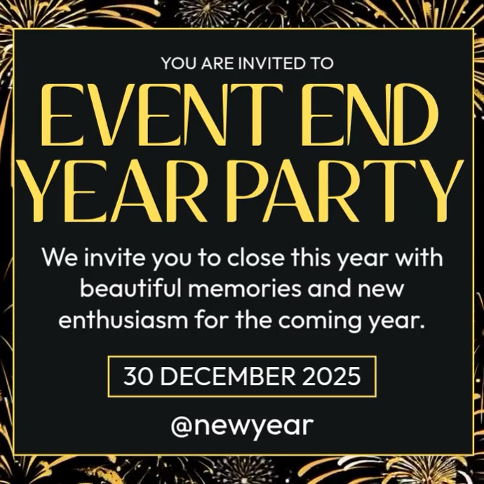 End Year Party Template | PosterMyWall