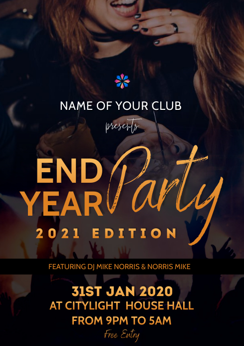 End Of The Year Party Flyer werohmedia End Of The Year Party Flyer werohmedia
