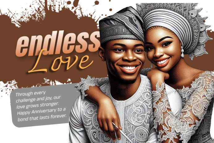 Endless love Poster template