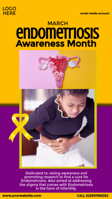 endometriosis awareness month Template | PosterMyWall