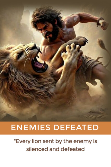Enemies defeated Poster template