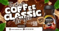 Energetic Coffee Splash Ad Design template