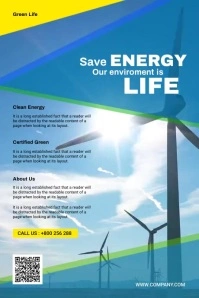 Energy Flyer Poster template